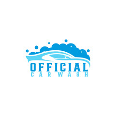 Fototapeta premium official car wash logo design