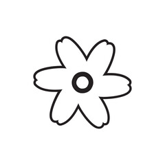 Illustration of a Flower Line
