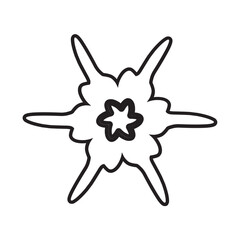 Illustration of a Flower Line