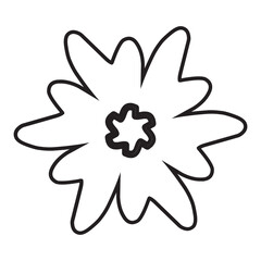 Illustration of a Flower Line