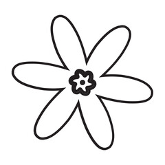 Illustration of a Flower Line