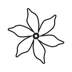 Illustration of a Flower Line