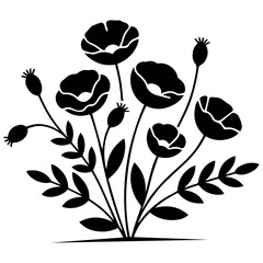 vector illustration of flowers, set of flowers, vector illustration of a flower, flower, floral, leaf, plant, pattern, flowers, drawing.