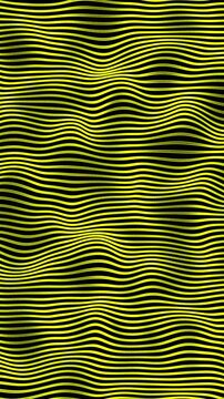 Vertical Seamless Loop of Glowing Orange and Yellow Dot Matrix Wave Undulating on Black Background | Animated Digital Fabric for Energy, Tech Luxury, or Mobile Media