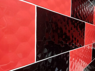 Colorful ceramic tiles in a modern kitchen backsplash design