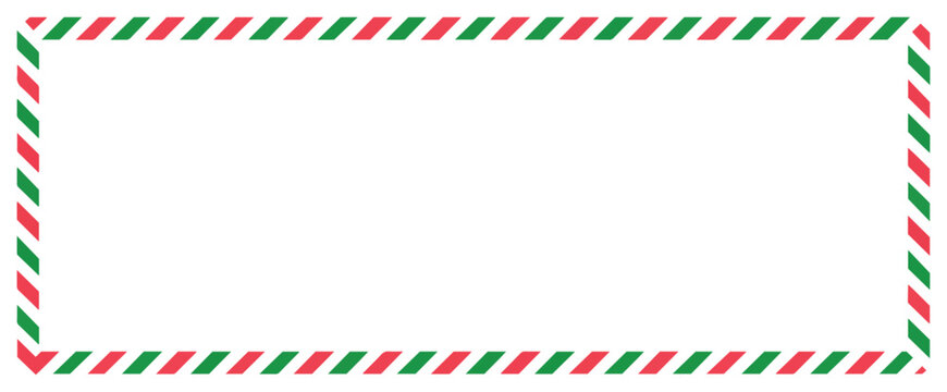 christmas candy cane border frame
