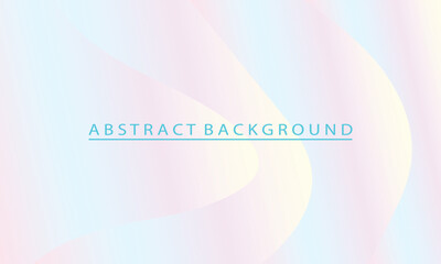 Elegant Pastel Abstract Background with Smooth Gradient Wavy Shapes Design