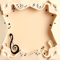 A high-resolution stock photo featuring contrasting chiaroscuro lighting on a music-themed template framework, characterized by strong shadows and a professional, commercial aesthetic ,Generative AI