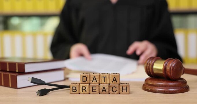 Understanding the consequences of data breaches in a courtroom setting at a legal office