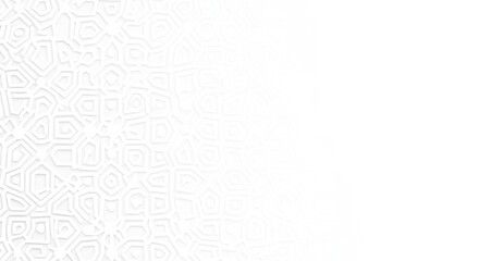 Obraz premium Elegant white geometric pattern background with subtle shadows, creating a clean and modern design, perfect for adding a touch of sophistication to any project isolated on white background