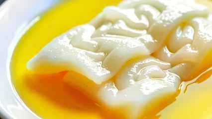 Wandcirkels Restaurant Close up of Huangbai Frozen Cuisine  © Black