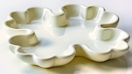 Close up of White Plate Artifacts