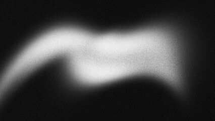 Abstract black white grainy background, monochrome dark gradient noise texture banner header backdrop poster wallpaper design