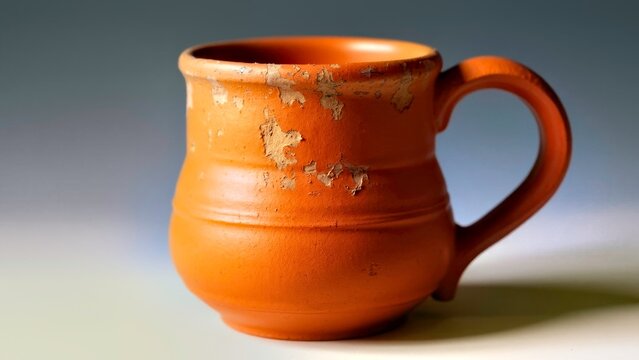 Close up of objects in brown cups