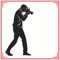 Silhouette of a photographer taking a picture