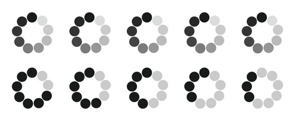 Loading bar symbol - Vector loaded icons. Download progress, Download or Upload symbol.