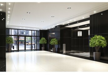 The use of concrete and steel in modern buildings results in abstract architectural designs