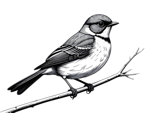 bird on a white background