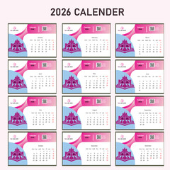 Business Desk Calendar 2026