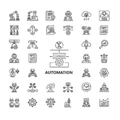 Factory icon set. Related to warehouse, industrial, manufacturing, conveyor and more.