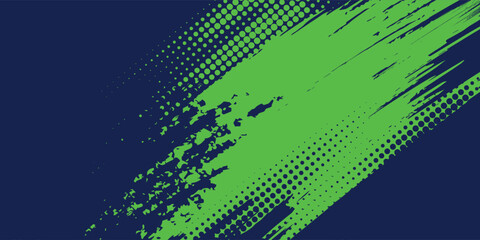 Green sports background design with abstract modern template. Vector illustration of sports players in various activities.