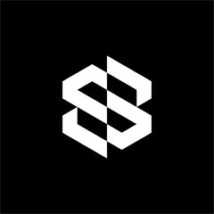 This modern, abstract "S" logo suggests structure and flow. Ideal for architecture, data management, or professional consulting services.