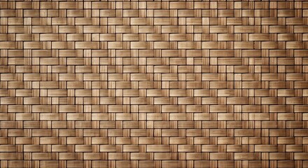 A tightly woven light brown wicker pattern fills the frame