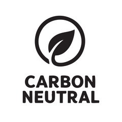 Carbon Neutral logo design vector