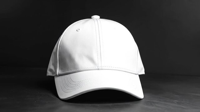 Blank White Baseball Cap Mockup Versatile Headwear for Design and Branding Projects