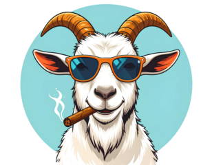 funny dog with sunglasses