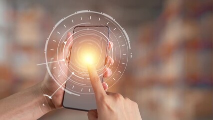 Concept of smart shelves revolutionizes logistics management. This system ensures efficient inventory control, enhancing smart shelves operations and supply chain optimization. Gist - Powered by Adobe