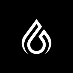 A dynamic, elegant logo with the letter "b" in a water drop. Perfect for modern beverage brands, eco-tech, or health and clean water companies.