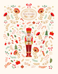 Christmas illustration with Christmas 