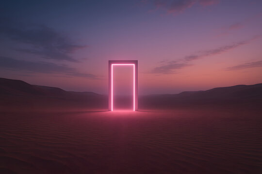 Desert Portal at Dusk