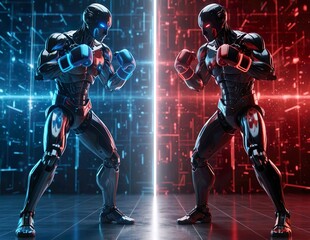 Cybernetic Robot Boxing Match, Digital Battle