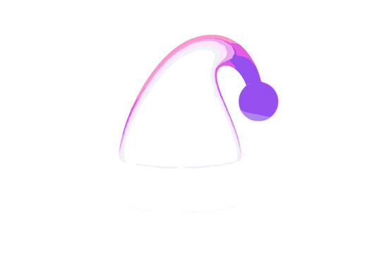 Glowing vector under minimalist glow icon no reflective soft letters santa highlights