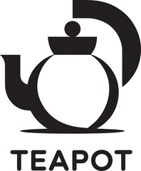 Teapot Logo Design A Classic Beverage Icon for Tea Houses and Cafeterias