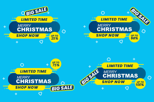 High-converting Christmas sales banners:

attention-grabbing limited time offers with urgent shop now calls and bold discount displays for holiday revenue boost