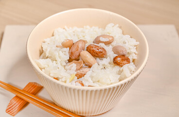 生落花生の炊込みご飯