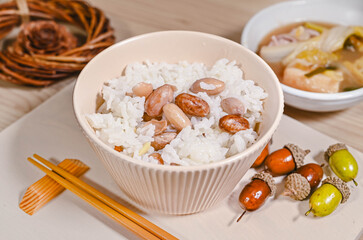 生落花生の炊込みご飯