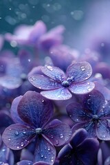 Rain‑Kissed Hydrangea Flowers