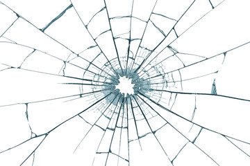 Obraz premium Broken Transparent Glass Vector Template – Shattered Crack Texture for Background, Poster, Banner, Overlay, or Horror Photo Effect Design