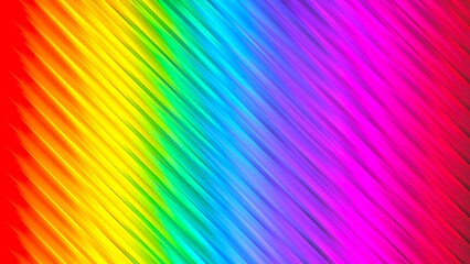 Vibrant Dynamic Rainbow Wavy Diagonal Lines Pattern