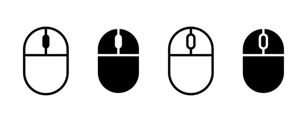 Computer mouse icon set