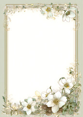 Vintage Christmas Frame Borders