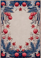 Vintage Christmas Frame Borders