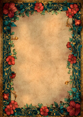 Vintage Christmas Frame Borders