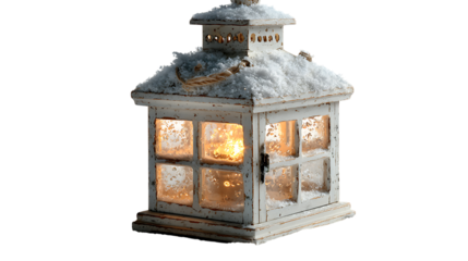 old lantern with candle