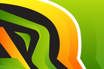 Abstract colorful waves corporate design bright wavy vector background on horizontal layout template design