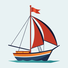 A boat logo design